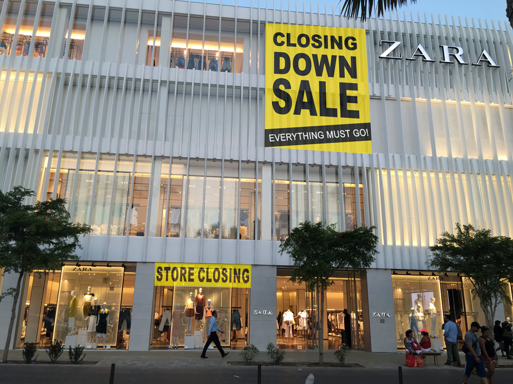 ZARA CLOSING